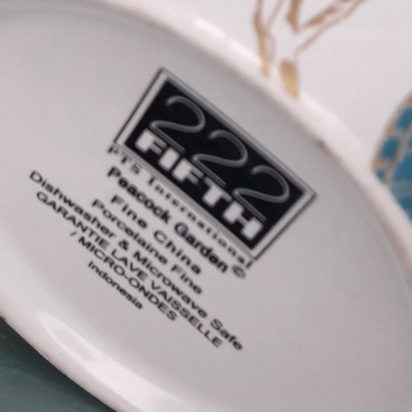 2 Peacock Mugs Coffee Cup Porcelain Teacup Bird Lover Gift Replacement - Picture 8 of 16